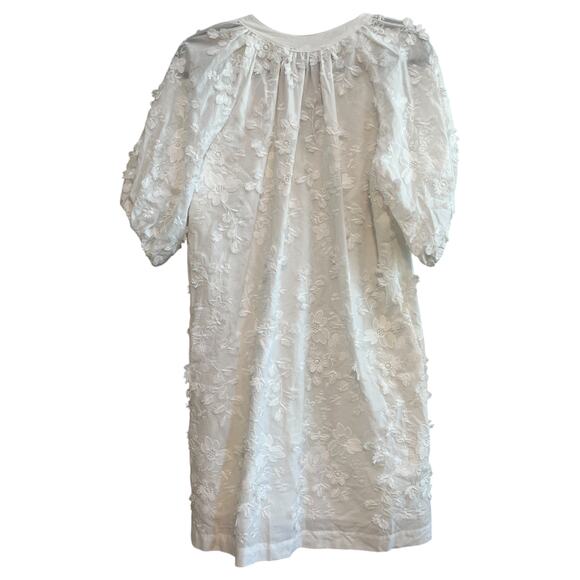 Karen Kane Full Bloom Tassel Embroidered Floral Mini Dress White Size S - Picture 3 of 9